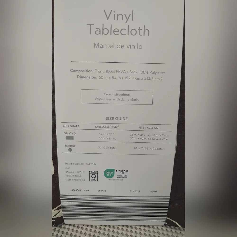 Kirkton House Vinyl Tablecloth 60x84